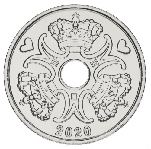 фото Дания 5 крон 2020 UNC