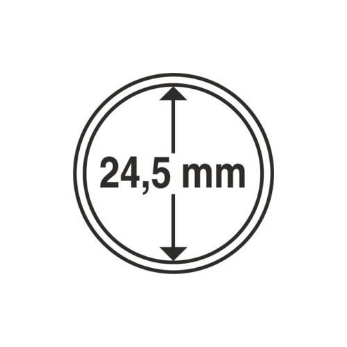 фото Капсула для монеты 24,5 мм, Leuchtturm