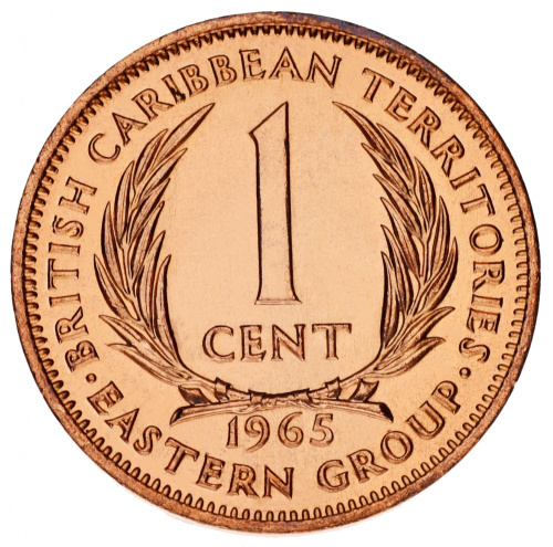 фото Восточные Карибы набор из 3 монет 1955-1965 AU-UNC 0,5, 1, 2 цента