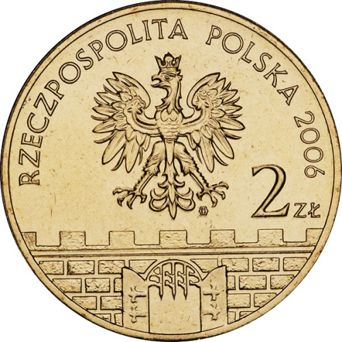 фото Польша 2 злотых 2006 VF-AU Жагань (Y#569)