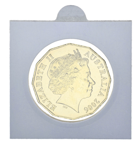 фото Австралия 50 центов 2006 UNC Позолота