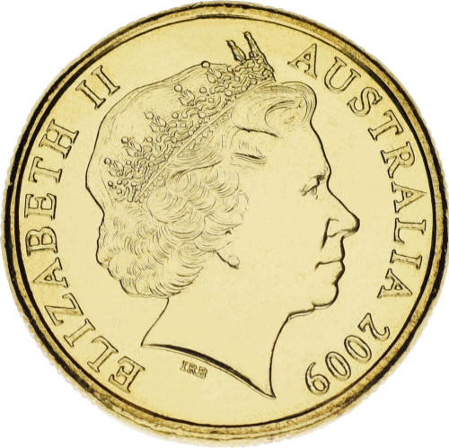 фото Австралия 1 доллар 2009 UNC 100 лет содружеству по пенсиям по возрасту