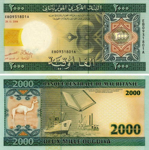 фото Мавритания 2000 угий 2004 UNC (P14a)