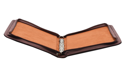 фото Папка-переплет OPTIMA Kurt (до 30 листов) для монет или банкнот, Обивка под кожу кофейный Leuchtturm