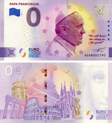 фото Ватикан 0 ЕВРО 2025 UNC Папа Франциск