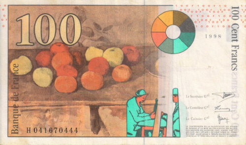 фото Франция 100 франков 1998 VF (P158)