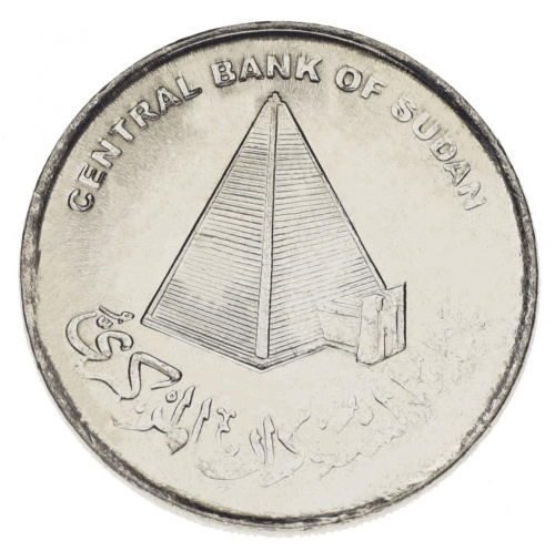 фото Судан 10 пиастр 2006 AU-UNC Пирамида