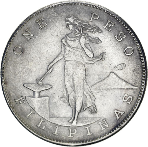 фото Филиппины 1 песо 1903 VF-XF (Сувенир)