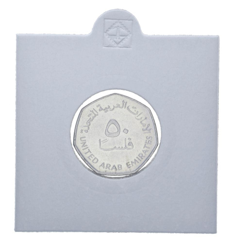 фото ОАЭ 50 филс 2007 UNC Нефтяные вышки