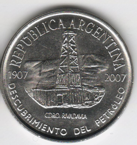 фото Аргентина 2 песо 2007 UNC (KM#145,1)