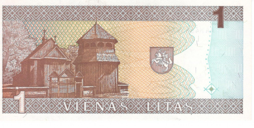 фото Литва 1 лит 1994 UNC (P53)