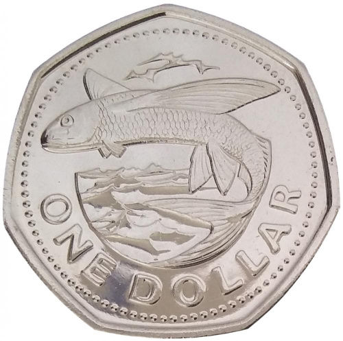 фото Барбадос 1 доллар 2012 UNC (KM#14.2a)