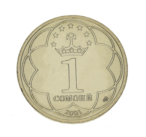 фото Таджикистан 1 сомони 2001 UNC