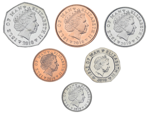 фото Остров Мэн набор из 6 монет 2010 UNC 1, 2, 5, 10, 20, 50, пенсов