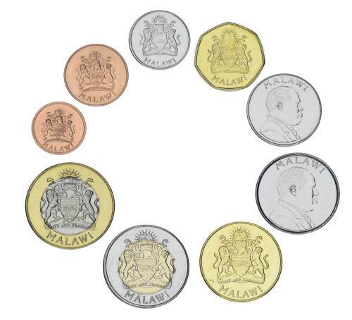 фото Малави набор из 9 монет 1996-2006 AU-UNC 1, 2, 5, 10, 20, 50 тамбала, 1, 5, 10 квача Разновидность