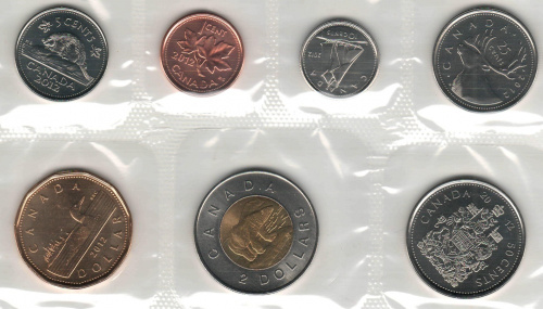 фото Канада набор из 7 монет 2012 UNC