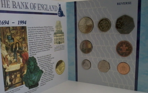 фото Великобритания набор из 8 монет 1994 UNC