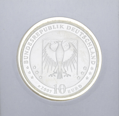фото Германия 10 евро 2007 «Уильгельм Буш» Серебро UNC