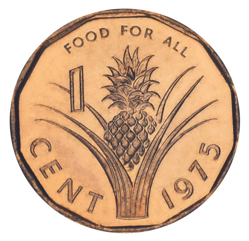 фото Свазиленд 1 цент 1975 UNC ФАО FAO