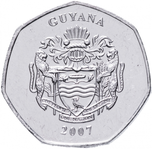фото Гайана 10 долларов 2007 UNC (KM#52)