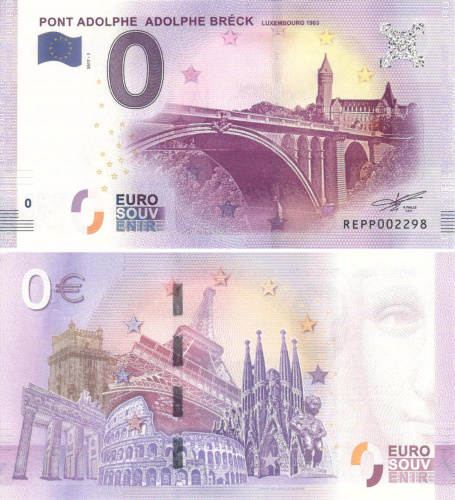 фото Люксембург 0 ЕВРО 2017 «Мост Адольфа» UNC