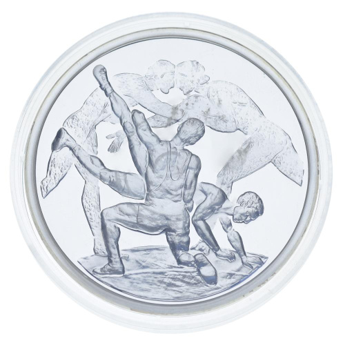 фото Греция 10 евро 2004 Серебро Proof XXVIII летние олимпийские игры в г. Афины - Борьба