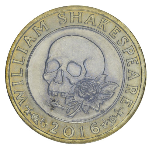 фото Великобритания 2 фунта 2016 Биметалл UNC Уильям Шекспир - Трагедии