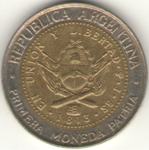 фото Аргентина 1 песо 2009 VF (KM#112.1)