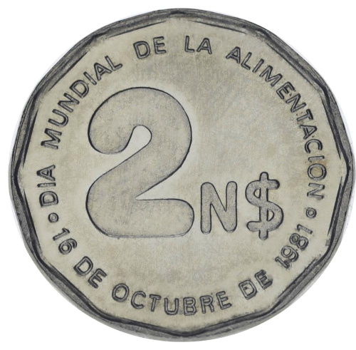 фото Уругвай 2 песо 1981 UNC Памятная