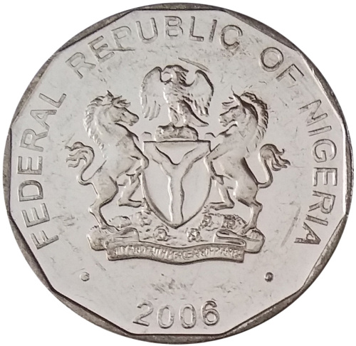 фото Нигерия 50 кобо 2006 F-VF (KM#13.3)