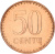 фото Литва 50 центов 1991 AU-UNC