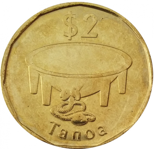 фото Фиджи 2 доллара 2012 UNC (KM#337)