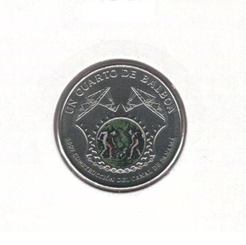 фото Панама 0,25 бальбоа 2016 UNC (KM#154)