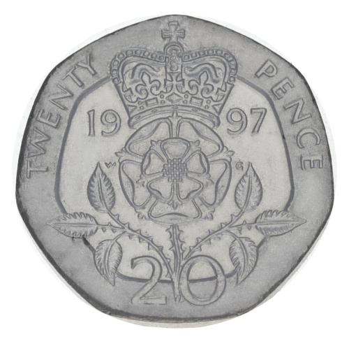 фото Великобритания 20 пенсов 1997 F-VF