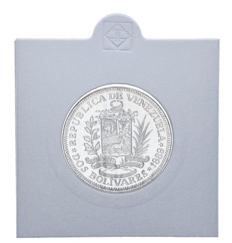 фото Венесуэла 2 боливар 1989 AU-UNC