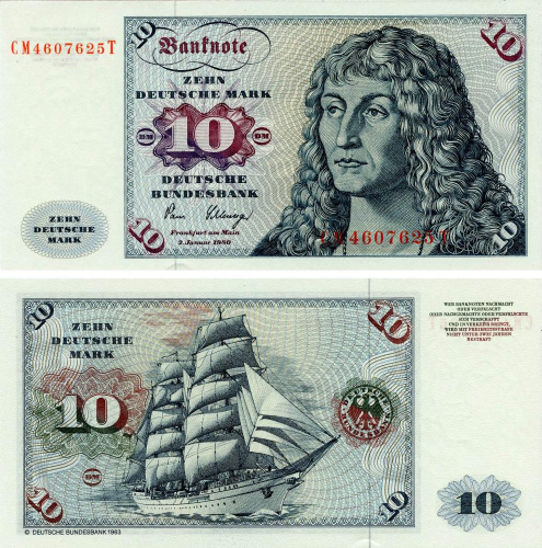 фото Германия 10 марок 1980 UNC ФРГ (P31d)