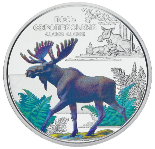 фото Украина 5 гривен 2025 UNC Чернобыль. Возрождение. Лось