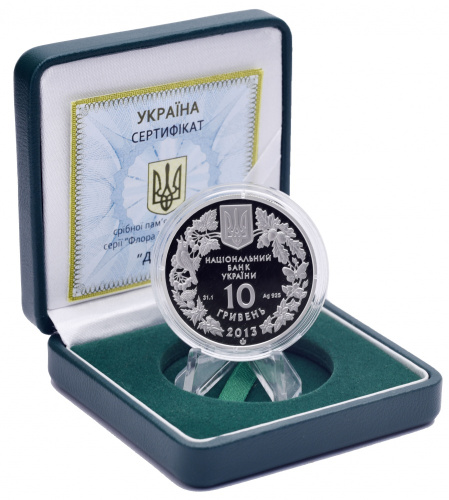 фото Украина 10 гривен 2013 Серебро UNC Дрофа (Ag 925, унция, 31.1 грамм в чистоте)