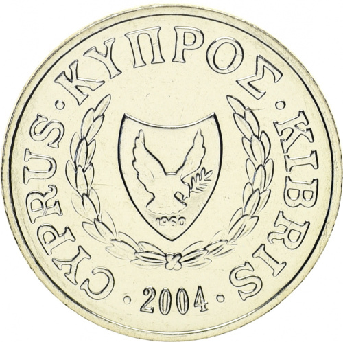 фото Кипр 1 цент 2004 UNC
