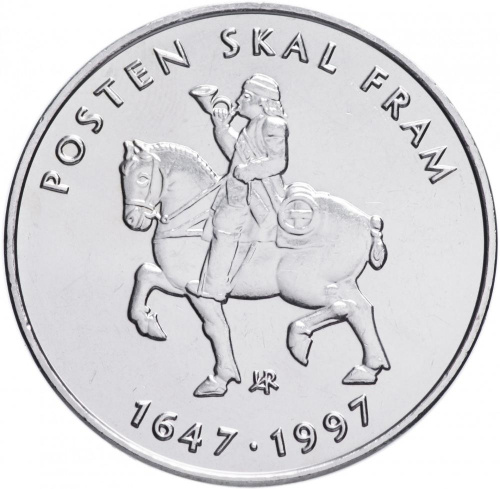 фото Норвегия 5 крон 1997 UNC (KM#461)