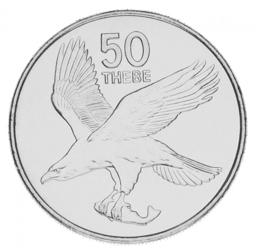 фото Ботсвана 50 тхебе 1991 UNC Орел