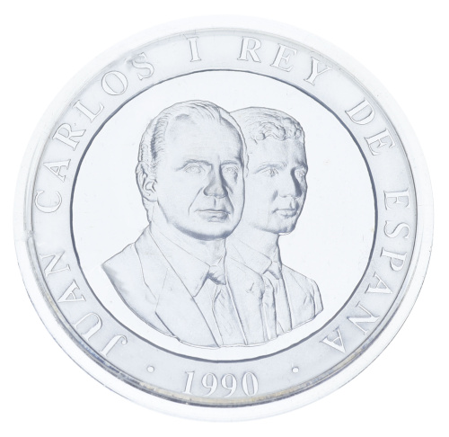 фото Испания 2000 песет 1990 Серебро Proof XXV летние Олимпийские игры в Барселоне в 1992 году - Футбол