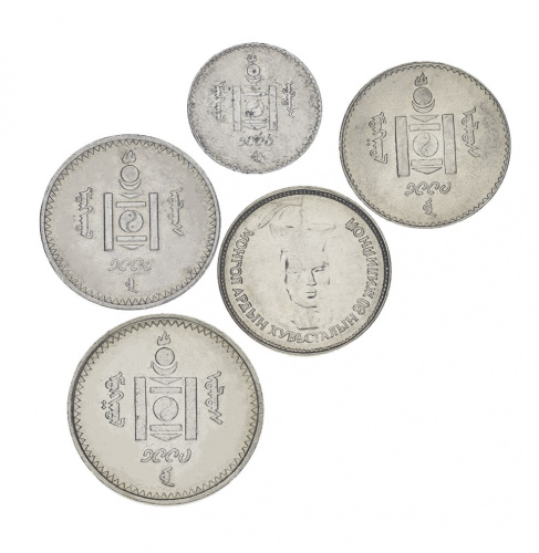 фото Монголия набор из 5 монет VF