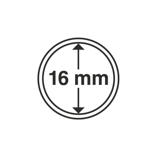 фото Капсула для монеты 16 мм, Leuchtturm