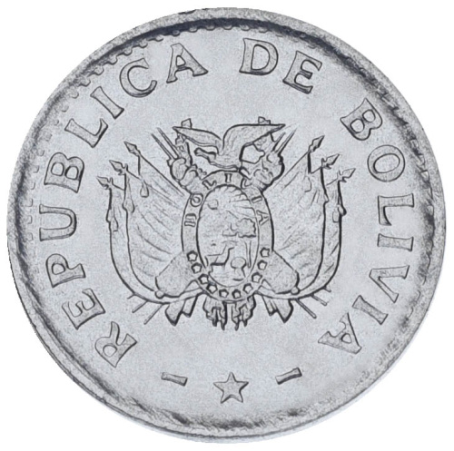 фото Боливия 2 сентаво 1987 UNC (km#200)