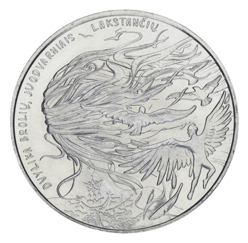 фото Литва 1,5 евро 2024 UNC Сказка - Двенадцать братьев, Двенадцать черных воронов