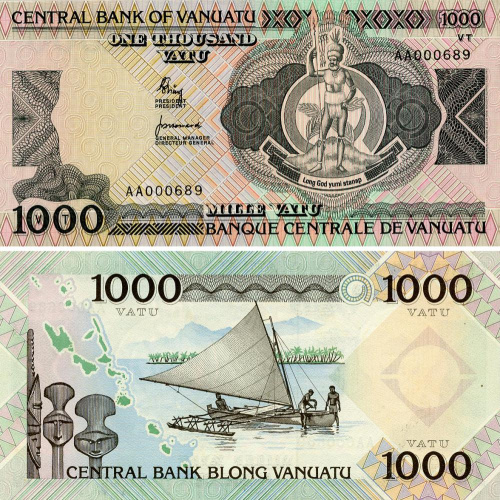 фото Вануату 1000 вату 1982 UNC (P3a)