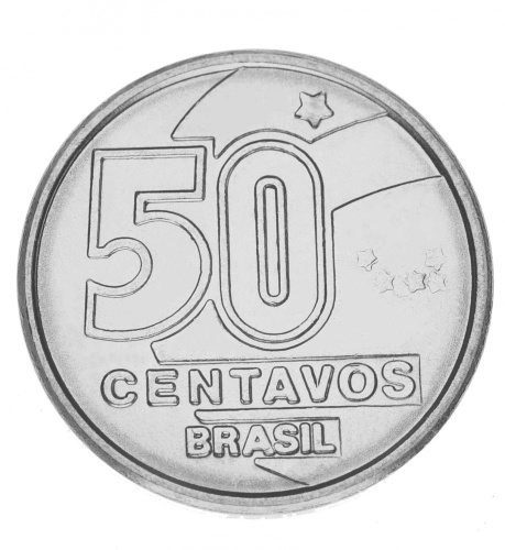 фото Бразилия 50 сентаво 1989 UNC