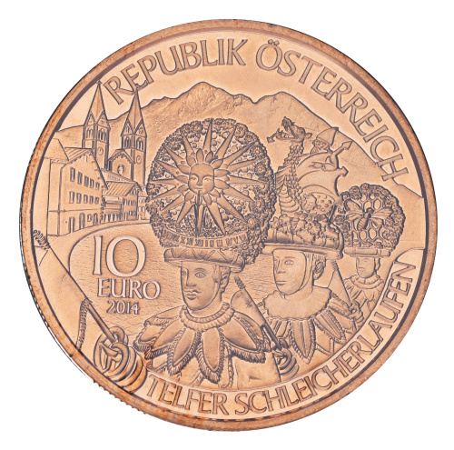 фото Австрия 10 евро 2014 UNC Тироль