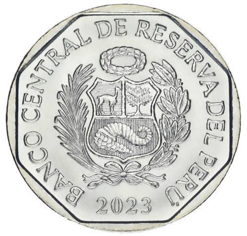 фото Перу 1 соль 2023 UNC Хосе Мануэль Вальдес